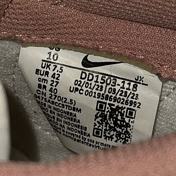 Like New only work 2 times Nike dunk low Rose whisper - Picture 4 of 4